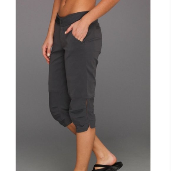 Prana Pants - PrAna Women Gray Jasmine Knicker Capri Pants sz 4